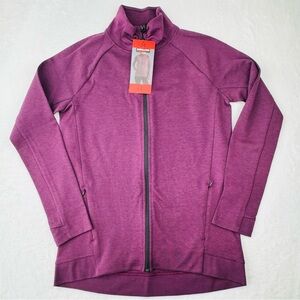NWT Kirkland Signature Full Zip Jacket. Women’s size M. Purple. Side zip pockets